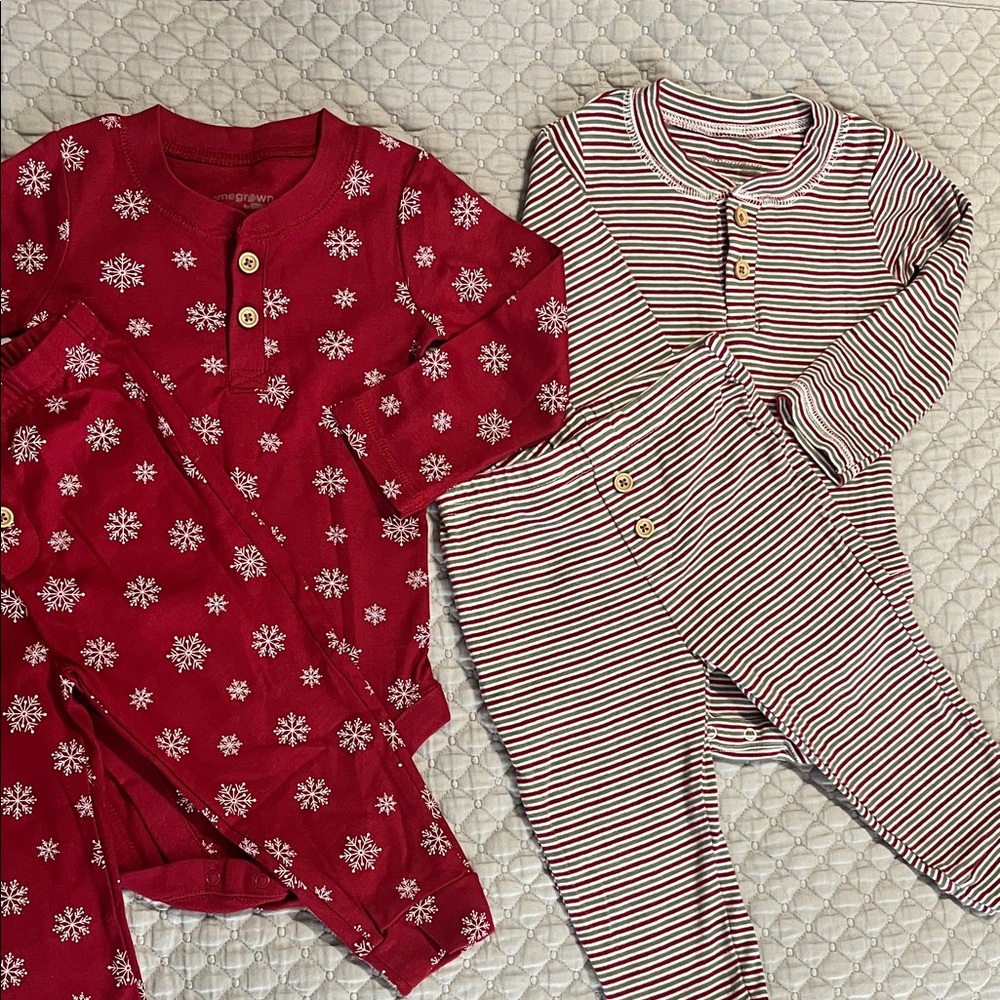 Gymboree Red Snowflake Print Top